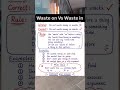 ❌ Waste In ya ✅ Waste On? English Grammar Trick!99% Log Ye Grammar Mistake Karte Hain! 😲#shorts #yt