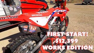 2021 HONDA CRF450R WORKS EDITION FIRST START!