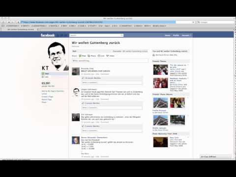 Karl-Theodor zu Guttenberg. Facebook Gruppe wÃ¤chst im Sekundentakt. Hier der Beweis. Wir wollen Guttenberg zurÃ¼ck