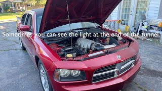 Let’s replace that broken transmission and get  the 3” exhaust installed. 06 Dodge Charger RT
