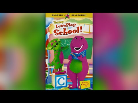 Barney: Let's Play School (1999) - 1999 VHS