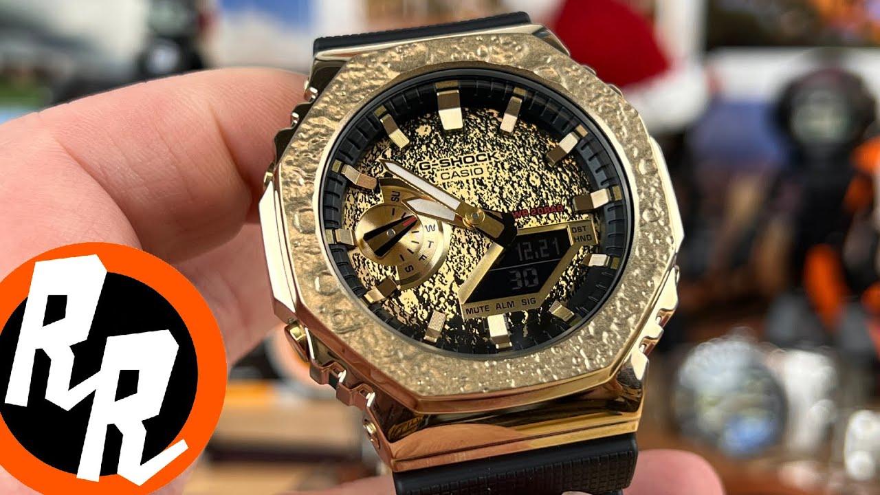 MOON GOLD METAL CASIOAK! G-SHOCK GM-2100MG-1A UNBOXING & REVIEW