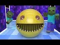 Pac-Man in the Maze VS Minecraft Zombie