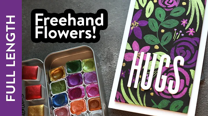 LIVE REPLAY - Watercolor Flowers on Black Watercol...