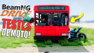 Batendo de Moto no Ônibus a 300km/h de velocidade em no Beamng Drive com Mods