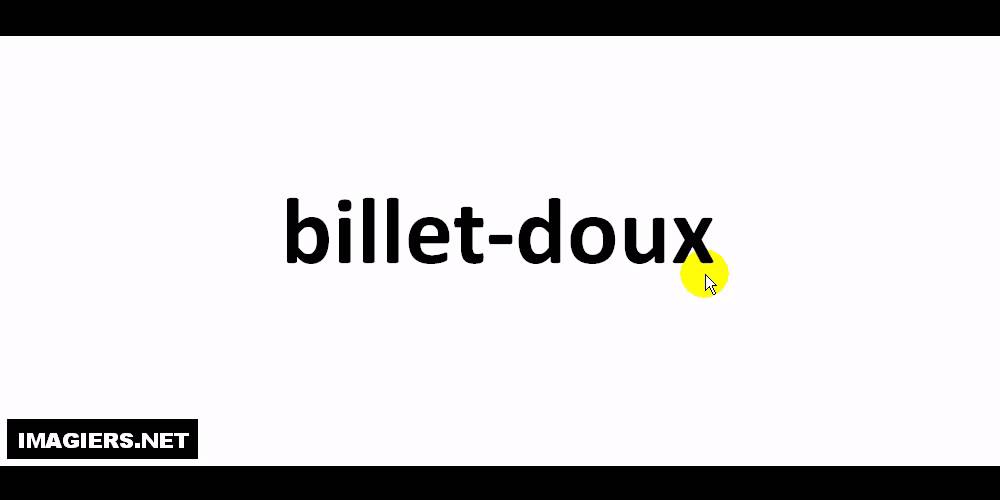 How to pronounce in French billet doux YouTube