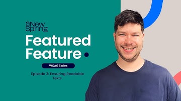 Why readable text matters: create clear, accessible contrast in aNewSpring