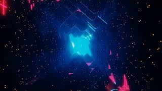Infinite Loopable Rock Tunnel in Cyberspace Retro Futuristic Concept 3d Render Animation 4K