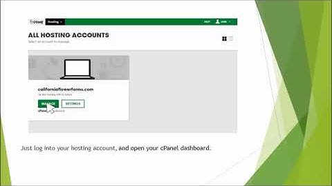 cPanel Hosting & Filezilla FTP