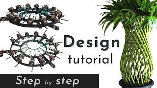 Lucky bamboo (Dracaena sanderiana) design - Lucky bamboo Feng Shui - Design tutorial