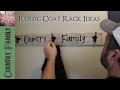 Easy Homemade Rustic Coat Racks from Pallet Wood