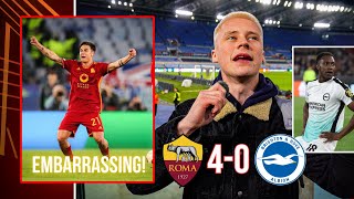 Brighton NOWHERE NEAR Roma quality... | Brighton vs Roma | Match Day Vlog