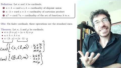 23. Set Theory. Cardinal arithmetic