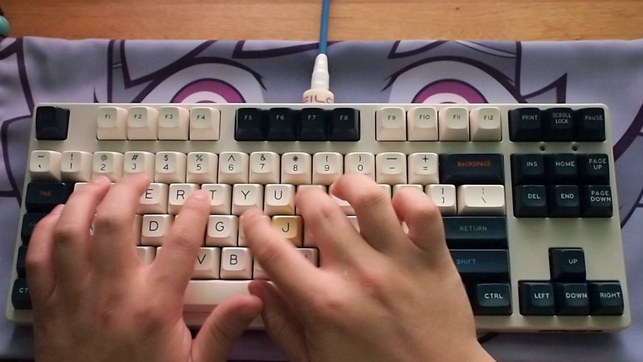 Filco Penumbra MX Ergo Clears 62g lubed (aluminum plate) YouTube