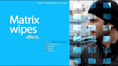 Matrix wipes " Avid Media Composer " (www.videotoknow.com)