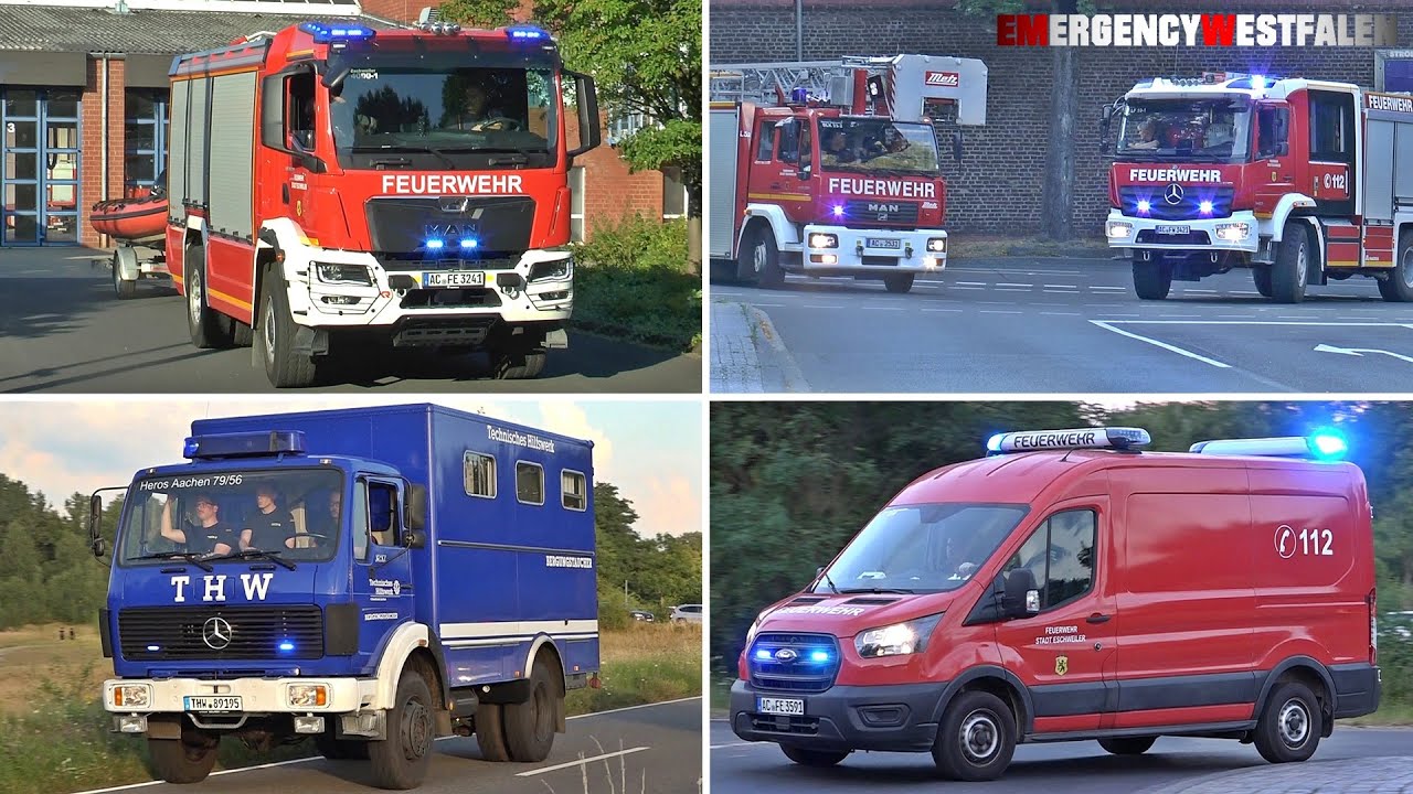 [KIND im BLAUSTEINSEE ERTRUNKEN 😪] - Wasserrettung in Eschweiler - Einsatzfahrten & Paralleleinsatz