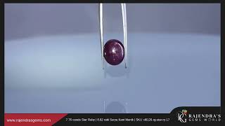 7.76 Carat Star Ruby 8.62 Ratti Surya Kant Manik