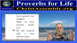 Do Not Contend without Cause Today | Proverbs 3:30