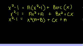Pre-Calculus: Solving Partial Fractions
