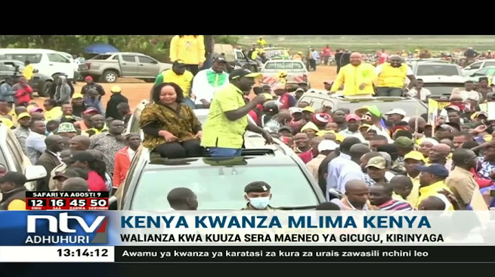 Ruto na Rigathi Gachagua waongoza kampeni Mlima Kenya
