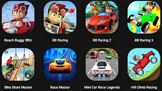 Beach Buggy Racing 3,BB Racing2,Race Master 3D,Bike Stunt Tricks Master,Hill Climb Racing 2,Car Race screenshot 5