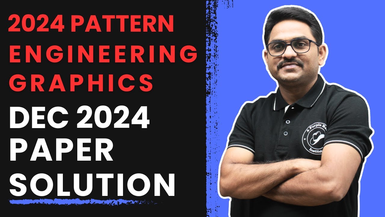 F.E Enginnering Graphics 2024 Pattern | Dec 2024 Paper Solution