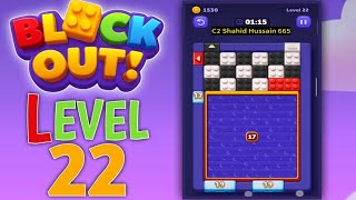 Block Out! - Color Sort Puzzle level 22 | all parts gameplay walkthrough solution