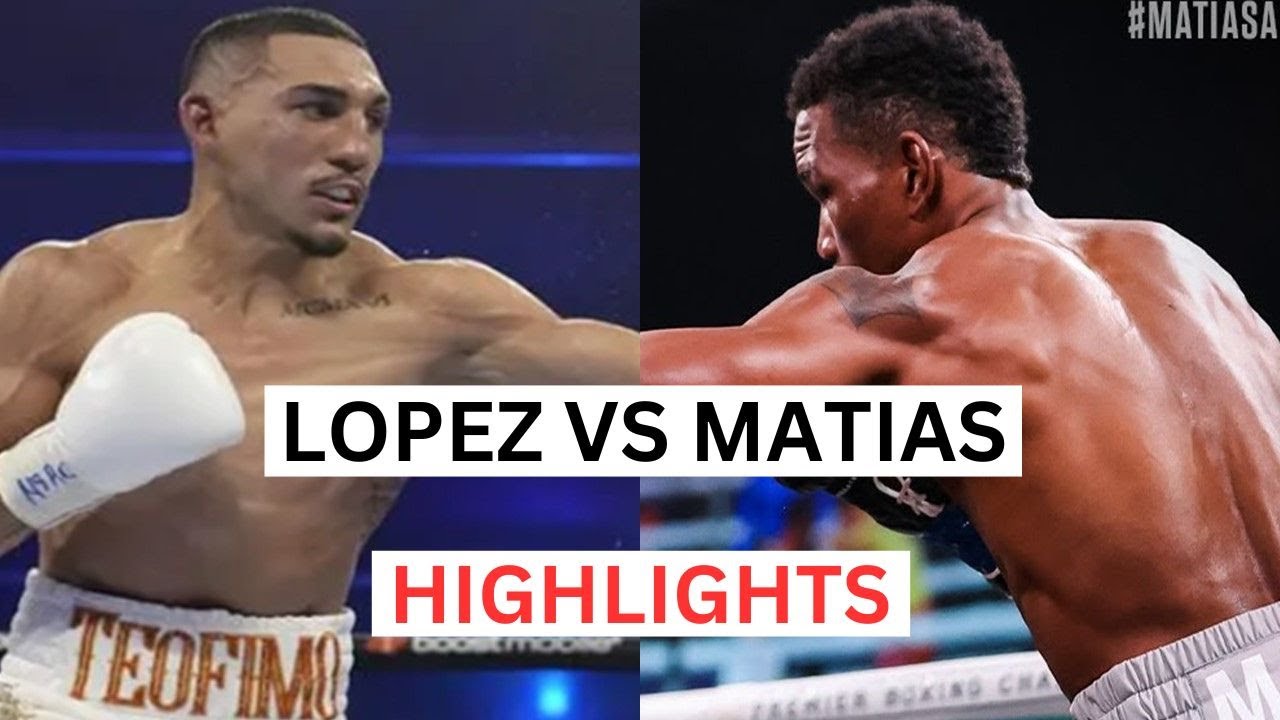 Teofimo Lopez vs Subriel Matias Highlights & Knockouts
