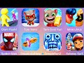 Talking Tom Hero,Subway Surf,Shape Shifting,Temple Run 2,Giant Rush,Spiderman Unlimited.........