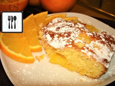 Видео рецепт Апельсиновый пирог с орехами