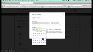Change an Assessment Due Date on TenMarks