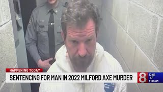 Alleged Milford axe-murder had to be restrained during sentencing hearing
