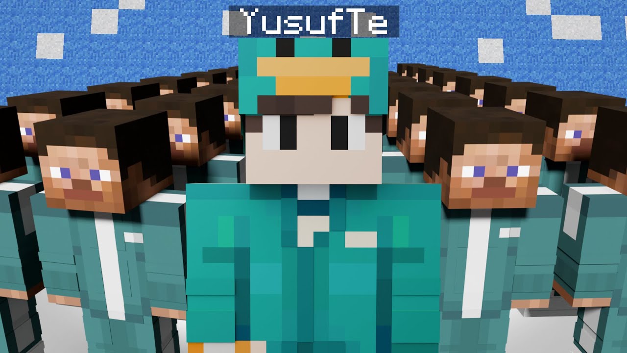Minecraft'ta Squid Game'e Katıldım!