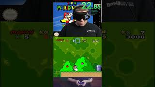 SMW - Yoshi's Island 2 Blindfolded Speedrun in 29.44 #shorts