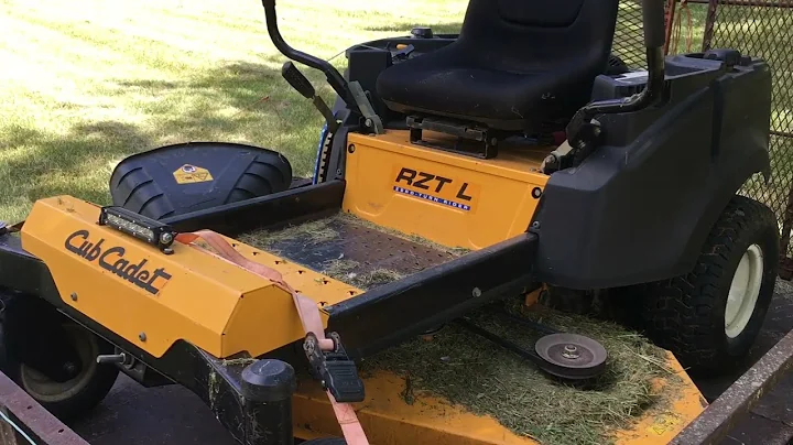 Cub Cadet RZT-54 bush hog test Gerraldfarms