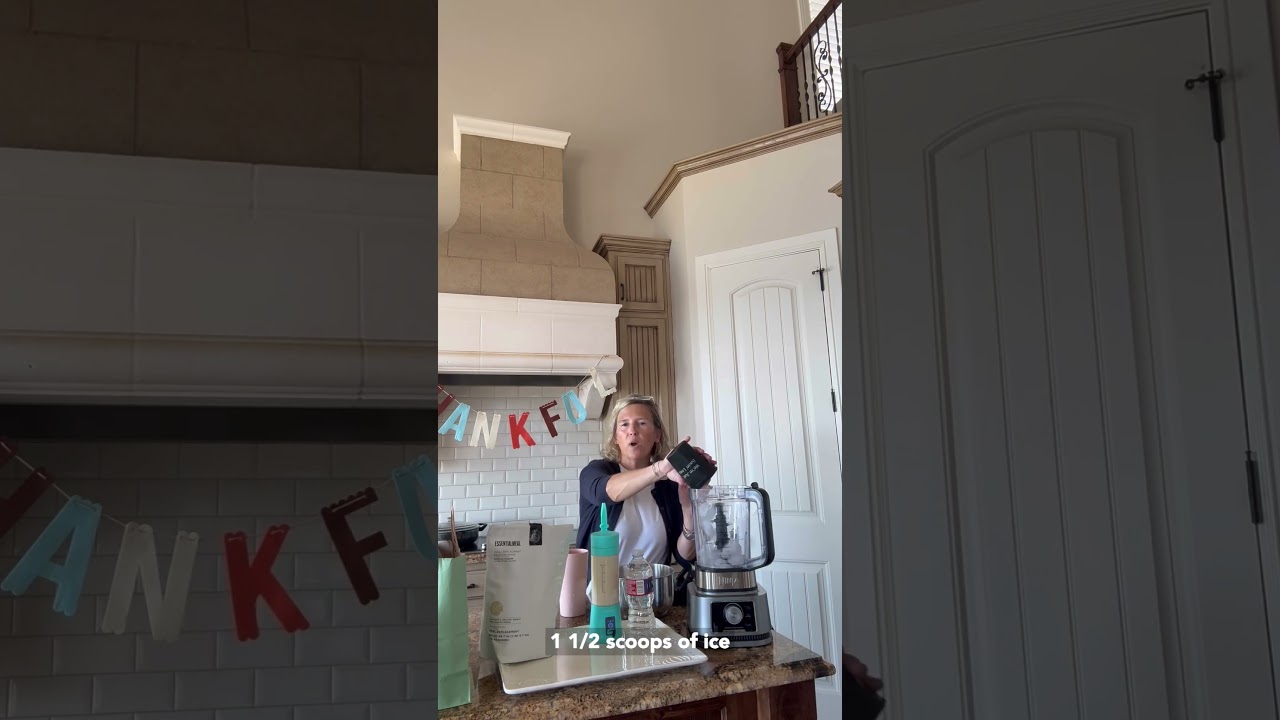 Making the Arbonne Protein Powder Shake