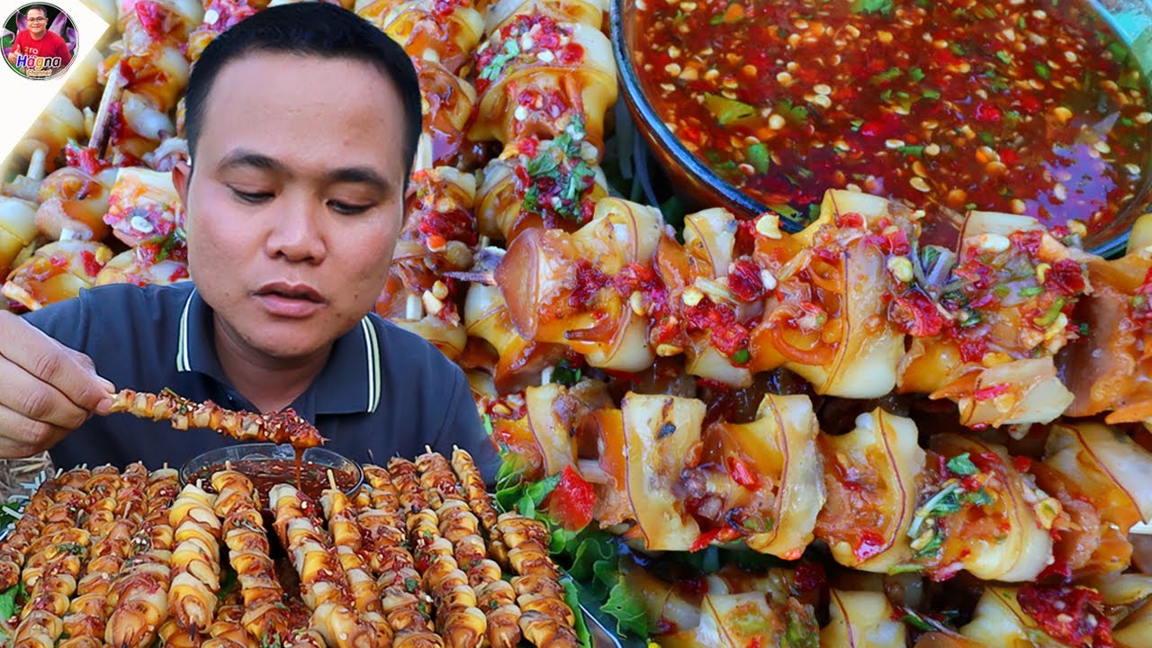 หอยเชอรี่สีทองย่างหมักนัวๆ น้ำจิ้มปลาร้ารสเด็ด หอยกรุบกรอบแซ่บๆ คักอิหลี