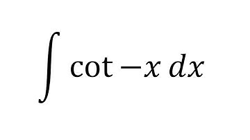Integral of cot -x| Integration of cot -x | Antiderivative of cot -x | Integral of cot(-x)