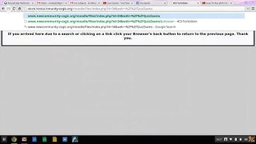 How to deal with the "403" error in the CHMJI Moodle