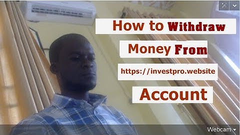 How To Withdraw Money From Your Investpro website Account
