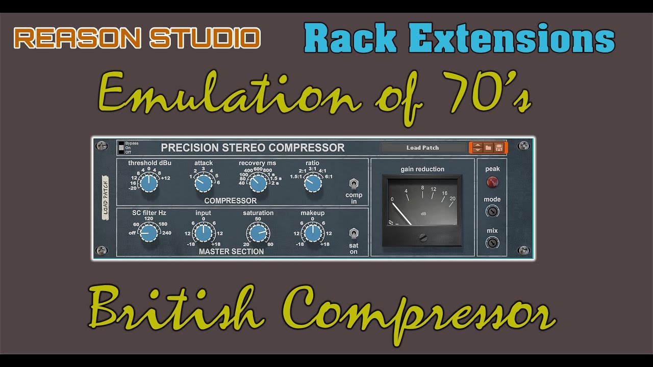 YYBY | Precision Compressor | 70's British Emulation | Rack Extensions ...