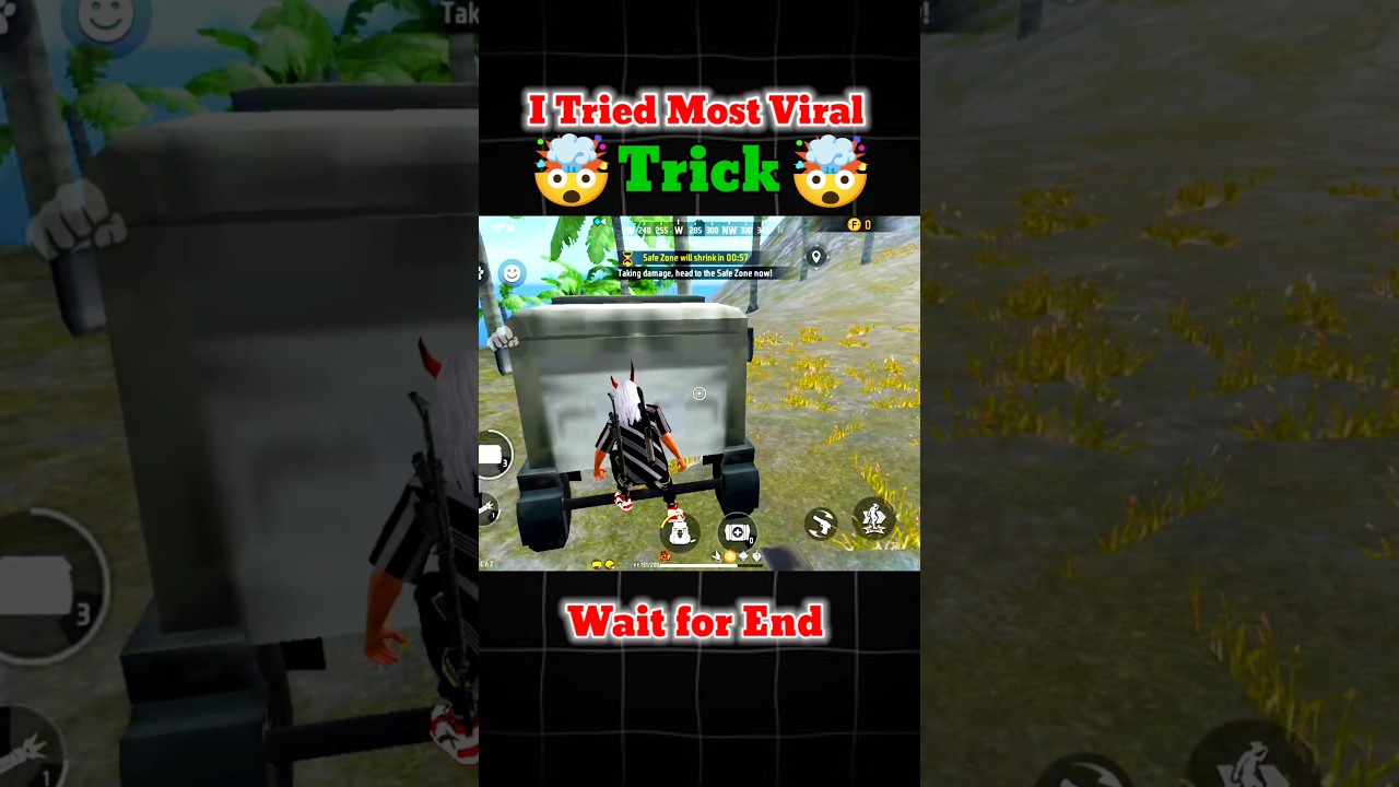 I Tried Most Viral Trick in free fire 🤯🔥😱💯👍🏻🫵🏻