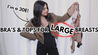 Bra's & Tops To *MINIMIZE* Large Breasts! How To Make Large Breasts LOOK Smaller!