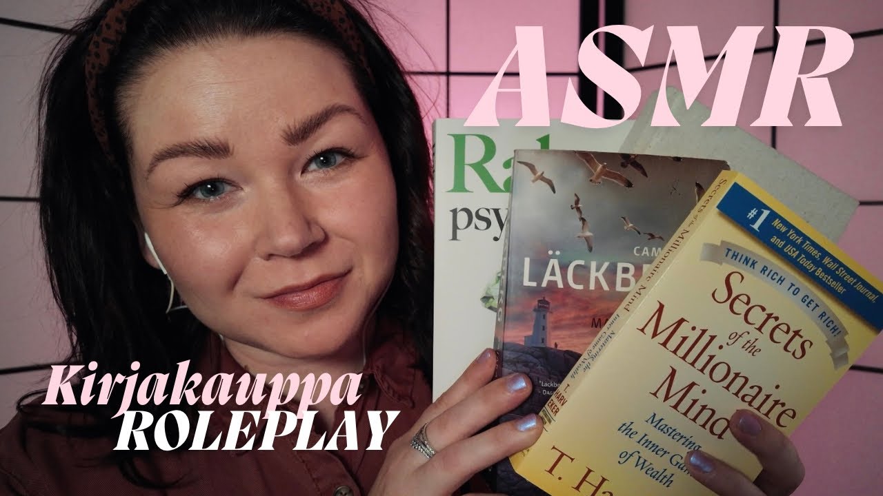 ASMR Suomi - Kirjakauppa Roleplay 📚 Inaudible Reading, Personal Attention, Tingles, Stress relief