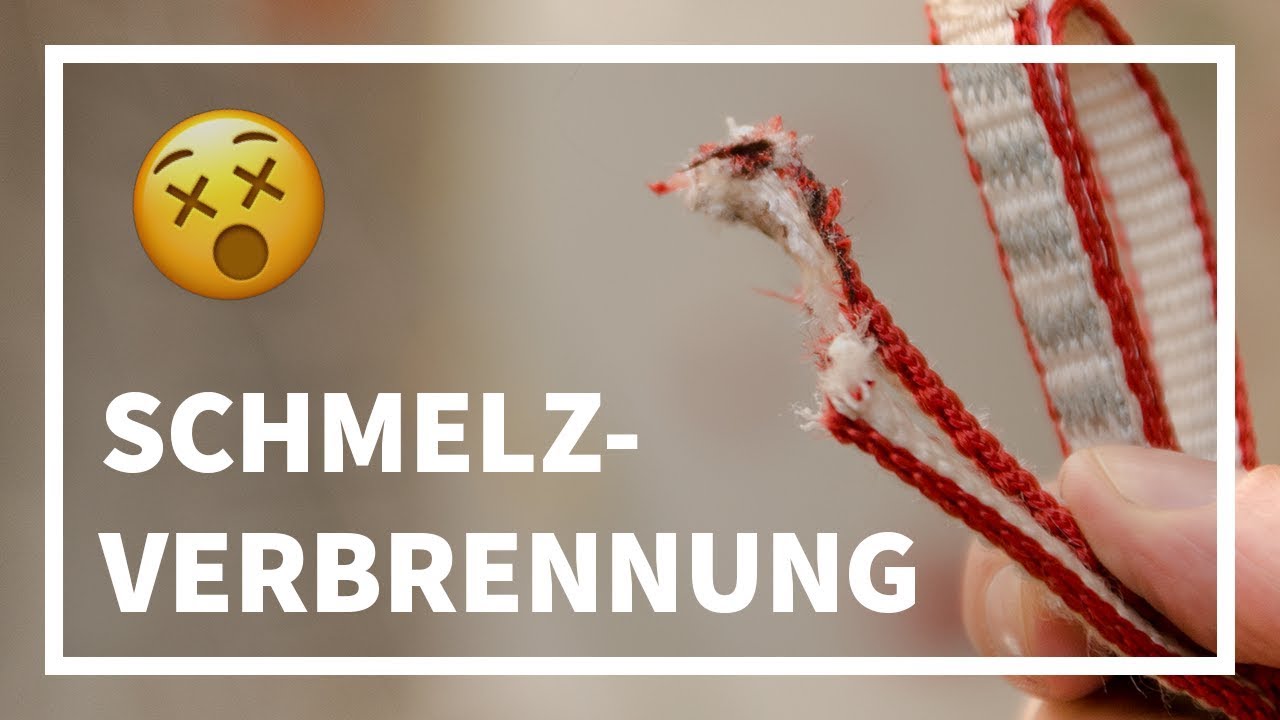 Schmelzverbrennung bei Bandschlingen | Einfach Klettern
