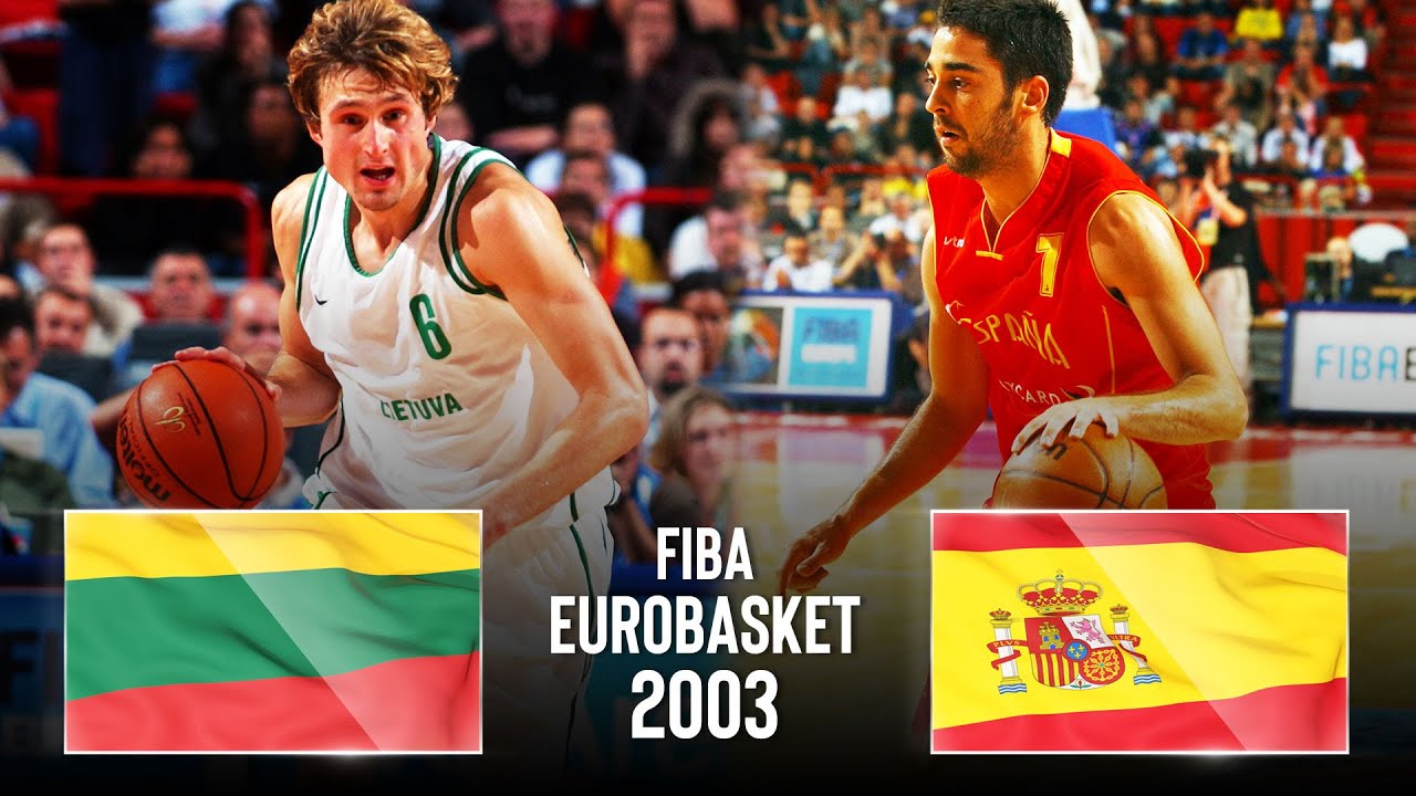 Lithuania 🇱🇹 v Spain 🇪🇸 FINAL Classic Full Games - FIBA EuroBasket 2003 Men