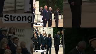 Download Lagu Trump vs Biden at the Tomb of the Unknown Soldier  #shorts MP3