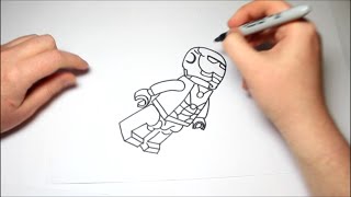 lego easy marvel draw iron