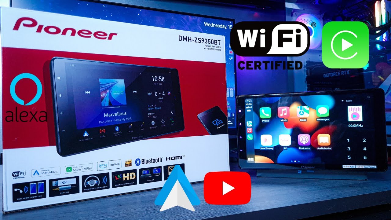 Pioneer Reproductor Multimedia de 6,8 WiFi con CarPlay y Android
