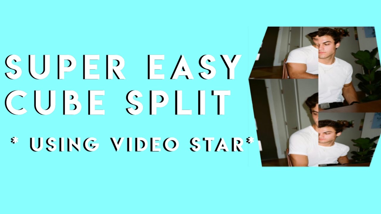 Super Easy Cube Split ( Using Video Star ) - YouTube